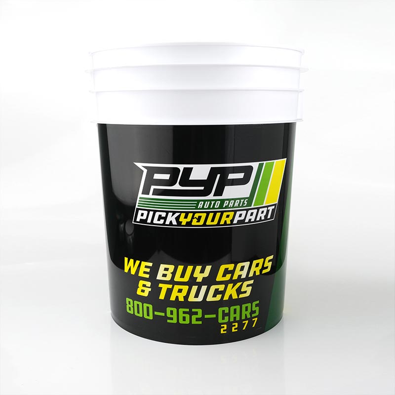 Aceptación del moldeo por inyección de cubo de pintura plástica personalizado en etiqueta de molde